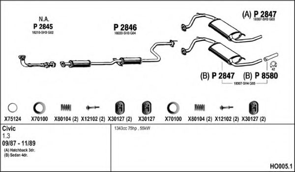 FENNO HO005.1 Exhaust System